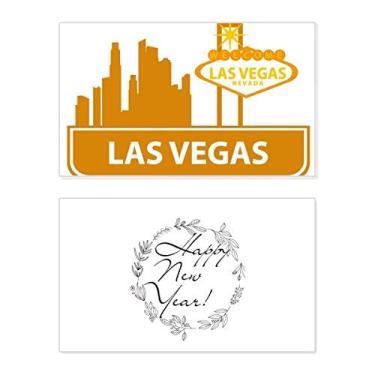 Imagem de Bem-vindo à Las Vegas Nevada America Ano Novo Festival Cartão de felicitações Bless Message Present