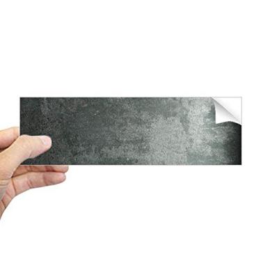 Imagem de DIYthinker Adesivo retangular de cimento cinza com ornamento de mogno padrão de para-choque, decalque de janela