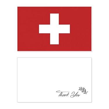 Imagem de Bandeira nacional da Suíça, país da Europa, cartão de agradecimento, papel de aniversário, agradecimento de casamento