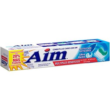 Imagem de AIM Pasta de Dentes Gel de Menta, Proteção Contra Cáries, 170g (3 Unidades)