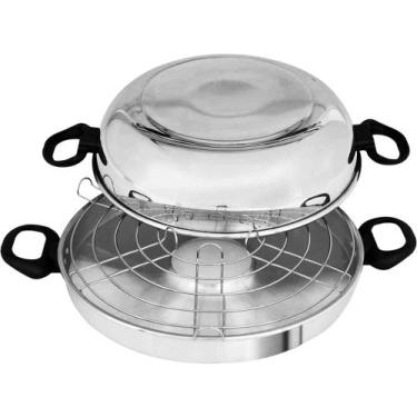 Imagem de Churrasqueira Grill Para Fogão Com Grelha 30cm Alumínio Polido - Frigi