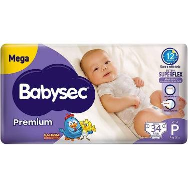 Imagem de Fralda Descartável Babysec Galinha Pintadinha Premium Mega P - 34 Unidades