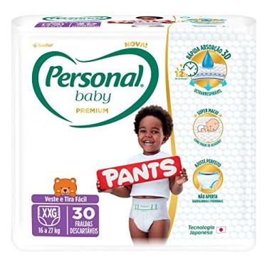 Imagem de Personal Fralda Descartável Infantil Pants Baby Premium XXG, 30 Unidades