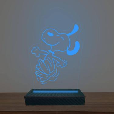 Imagem de Luminária Led 3d Snoopy Abajur Luxo
