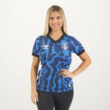 Imagem de Camisa Umbro Grêmio III 2021 Feminina Torcedora