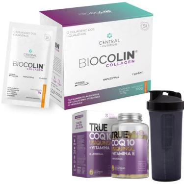 Imagem de Biocolin Collagen 7G 30 Sachês - Central Nutrition + True Coq10 Ubiqui