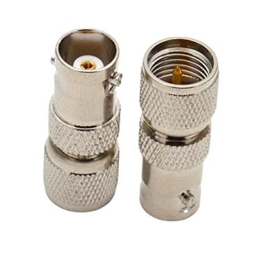 Imagem de Q9 BNC Female Jack To SL16 Mini UHF PL259 Male Plug Connector UHF Mini Male To BNC Female Adapter Test Converter Brass