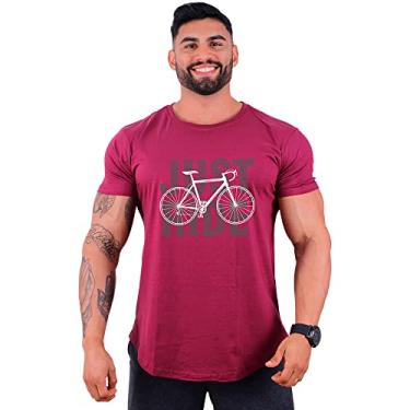 Imagem de Camiseta Masculina LongLine MXD Conceito Estampas MTB Mountain Bike Speed Gravel T-Shirt Ciclismo Casual (G, Opção 15)