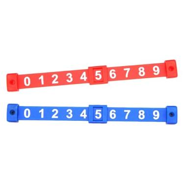 Imagem de Colaxi 2x contador de pontuação de mesa de pebolim mesa de matraquilhos criança 0 a 9 contador de futebol de mesa para acessórios de máquina de futebol, Vermelho e azul