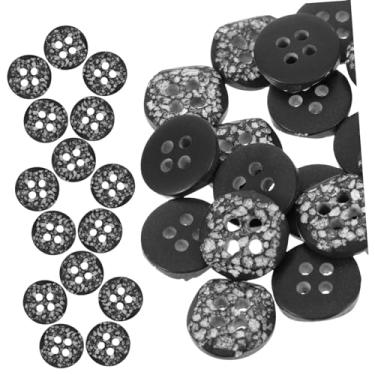 Imagem de COHEALI 100 Unidades Botões de rock falso botões de tricô botões de manga roupas e acessórios presentes de aniversário botões de roupas DIY botão faça você mesmo Simples imitação de pedra