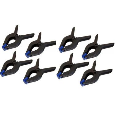 Imagem de Kit 8 Grampos Sargento Madeira Marceneiro Aperto Rápido 2Pol