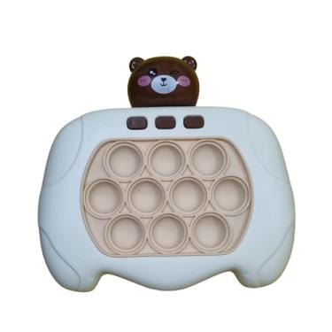 Imagem de Pop It Eletrônico Puzzle Quick Push Game Brinquedo Anti-Stress Interativo com Luzes e Sons INNOVI CRAFT (Urso cor branco)