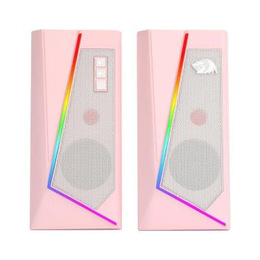 Imagem de Caixa De Som Gamer Redragon Anvil RGB 10W Rosa