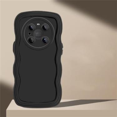Imagem de Capa de telefone com ondas encaracoladas para Huawei P30 P40 Lite P50 Mate 30 40 50 Pro Nova 5T Y9 Capa de silicone macio com proteção de lente, preta, para Y9 Prime 2019