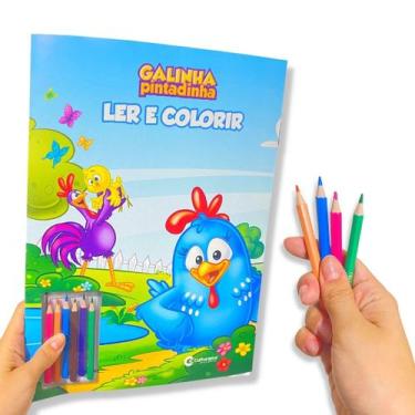 Imagem de Ler E Colorir Com Lápis - Galinha Pintadinha - Culturama