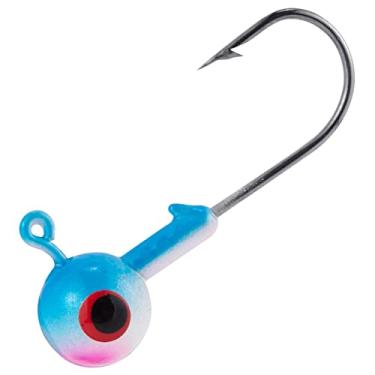 Imagem de Dr.Fish Pacote com 20 cabeças de pesca com cabeçotes de cabra de cabeça redonda de cabeça esférica ganchos afiados para pesca de robalo, truta, panfish Walleye, isca viva, isca macia, água doce, água salgada, 1,4 g