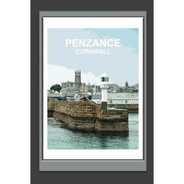 Imagem de Penzance, Cornwall Notebook: Blank lined Notebook, Journal Gift Book (British Places and Landscapes) Travel Poster Design