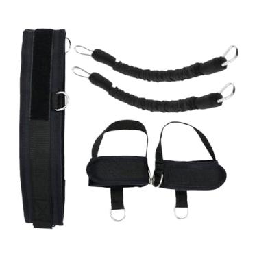 Imagem de Dynwave Conjunto de faixas de resistência para boxe, equipamento de treino, treino para boxe, futebol, yoga, artes marciais, preto 70 libras
