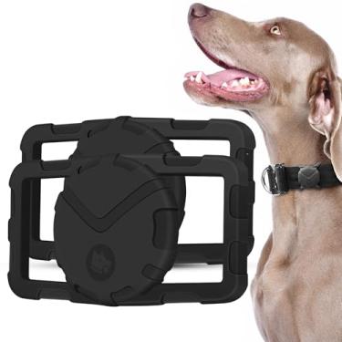 Imagem de FOSSA Suporte de coleira para cães Airtag, suporte Airtag para cães grandes, suporte Airtag para coleira à prova d'água, estojo rastreador de ar para gatos (pacote com 2)