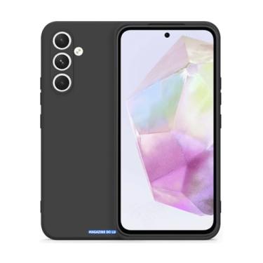 Imagem de Capa Case Capinha Silicone Premium Antiderrapante com Interior em Microfibra, Proteção Contra Impressões Digitais, Arranhões, Quedas e Impactos Compatível Samsung Galaxy A35