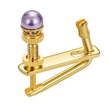 Imagem de Afinadores e ajustadores de cordas de violino, afinadores finos para violinos de tamanho 3/4 e 4/4 (Roxo)