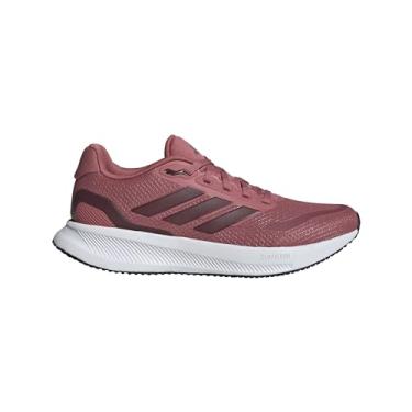 Imagem de adidas Tênis feminino Run Falcon 5, Preloved Crimson/Maroon/Preto, 9.5