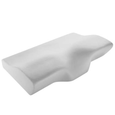 Imagem de Travesseiro Anatômico de Suporte Cervical, 55 cm x 40 cm x 12 cm, Branco