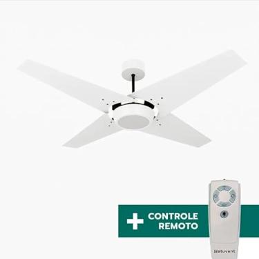 Imagem de Ventilador de Teto Com Controle Remoto Natuvent Callis Led 4 Pás Madeira 4000k Branco Neutro (127, Volts)