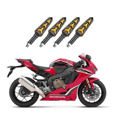 Imagem de KIT 4 Seta Sequencial Pisca de Led Universal Modelo P09S Estrela Moto 