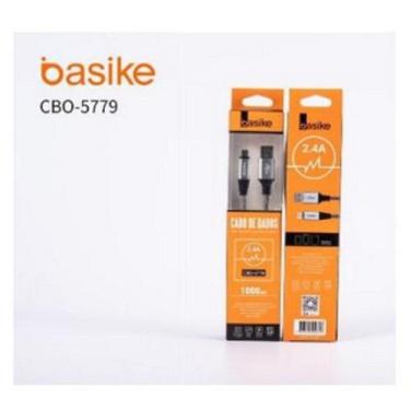 Imagem de Cabo de dados micro usb V8 2.4A 1Metro BASIKE CBO-5779