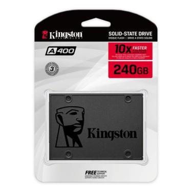 Imagem de SSD Kingston A400 240GB - 500mb/s para Leitura e 350mb/s para Gravação