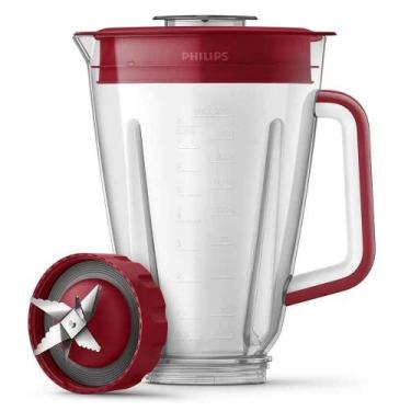Imagem de Copo San Cpl Vermelho P/ Liquidificador Philips Walita Ri2240 Original