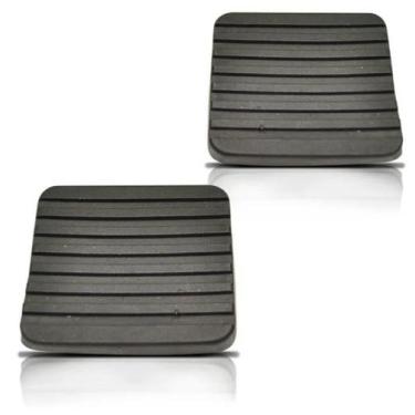 Imagem de Kit capa pedal freio e embreagem fusca kombi variant 75/ - MIL PEÇAS 
