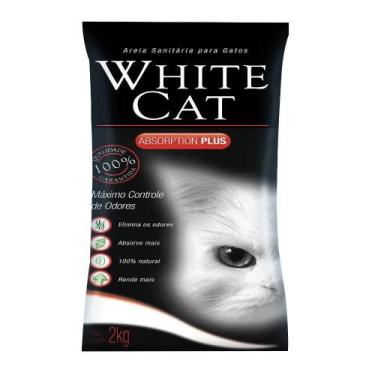 Imagem de Areia higiênica whitecat para gatos pacote 2kg