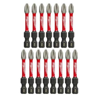 Imagem de Kit de bits 15 unidades PH2 50mm 48325004 Milwaukee