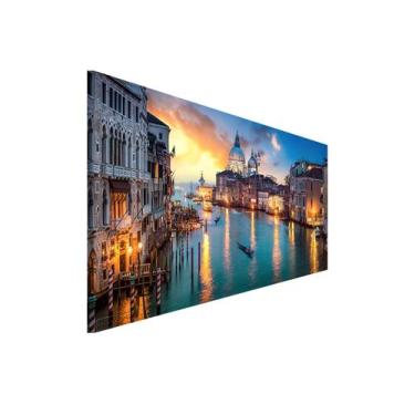Imagem de Quadro Decorativo Grande Sala 100x50 Veneza Paisagem Quadro para Quart