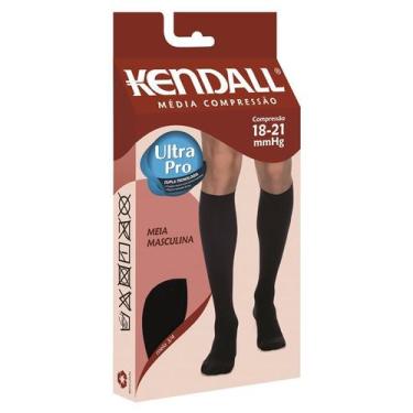 Imagem de Meia de Média Compressão 3/4 Kendall 1802 - Masculina - PT, P, Preto