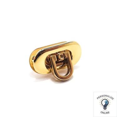 Imagem de Fecho Torniquete Para Bolsas 03 Unidades - Personalize Online , Dourad