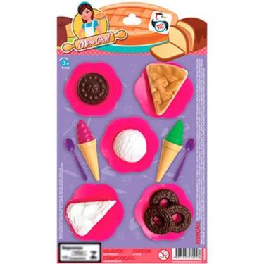 Imagem de Kit Comidinhas Mini Chef Doces De Brinquedo Sorvete Infantil - Pica Pa