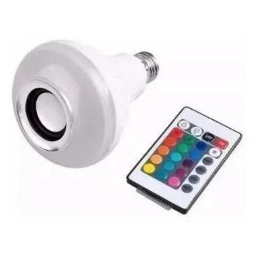 Imagem de Lâmpada Led Rgb Bluetooth Caixa De Som E Controle Remoto - XSD