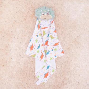 Imagem de Naninha Bebê Safari Bichinhos Fofos de Pelúcia Com Prendedor de Chupet