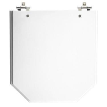 Imagem de Assento Sanitário Atrium Branco Tampa para Vaso Incepa de Madeira Laqu