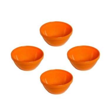 Imagem de Conjunto Sopeiras Cheff Vemplast P 250Ml 4Un Laranja
