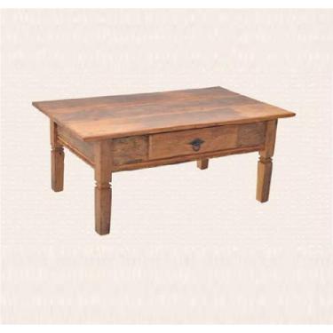 Imagem de Mesa de Centro 100x60cm Diamond com Gaveta Madeira de Demolição Natura