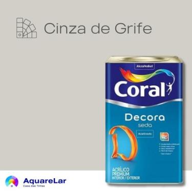 Imagem de Decora Seda Coral Acetinado 18L, CINZA DE GRIFE