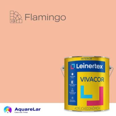 Imagem de Vivacor Acrílica Leinertex Fosco 3,6L, FLAMINGO, 3,6L