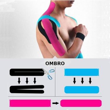 Imagem de Bandagem Elástica Gold Sports Adesiva Neuromuscular, Bege, Único, Unis