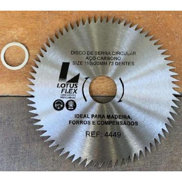 Imagem de Disco De Serra Circular 72 Dentes 20x110mm 4 1/2'' Lotus