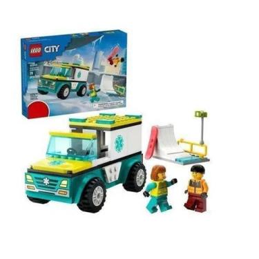Imagem de Lego City 60403 Ambulancia de Emergencia e Snowboarder - M.SHOP/LEGO, 