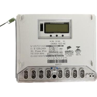 Imagem de Relógio Medidor Energia Luz Consumo Trifásico - Eletra